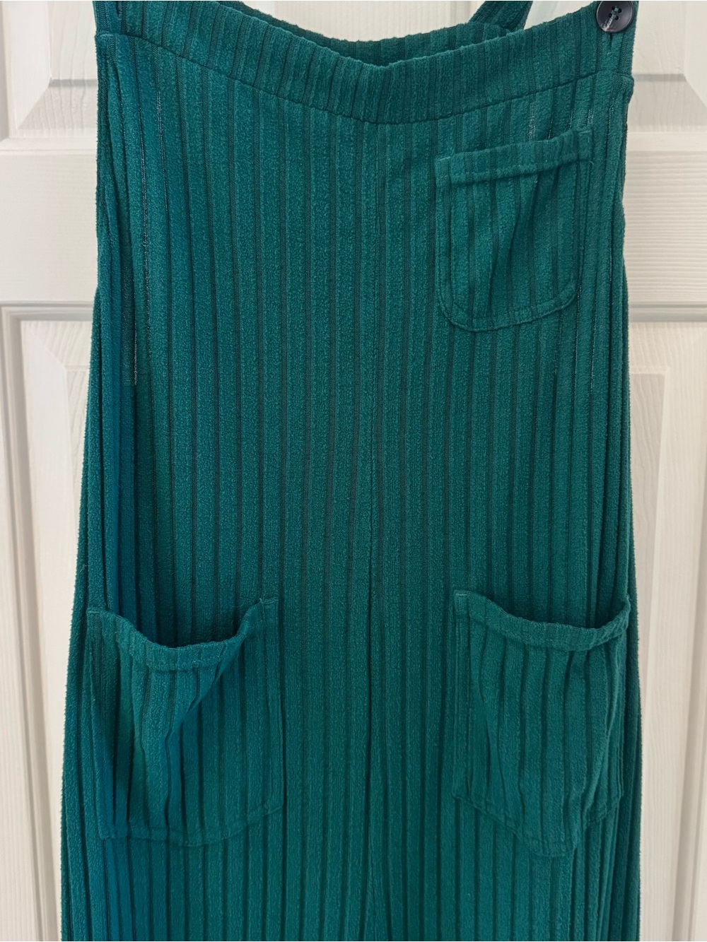 HALARA Ribbed Wide-Leg Jumpsuit in Teal Green - Picture 2 of 4